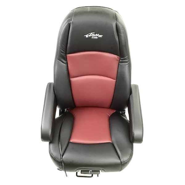 Sears Atlas Ii Deluxe Ultraleather Seat-Black/Burgundy Features Dual Arms 2D311P5BSNSN - main